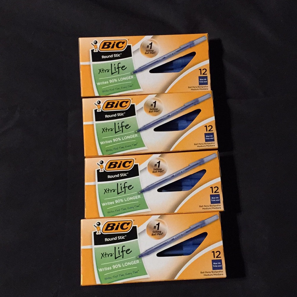 Bic blue pens 4x12 pk (48 total)